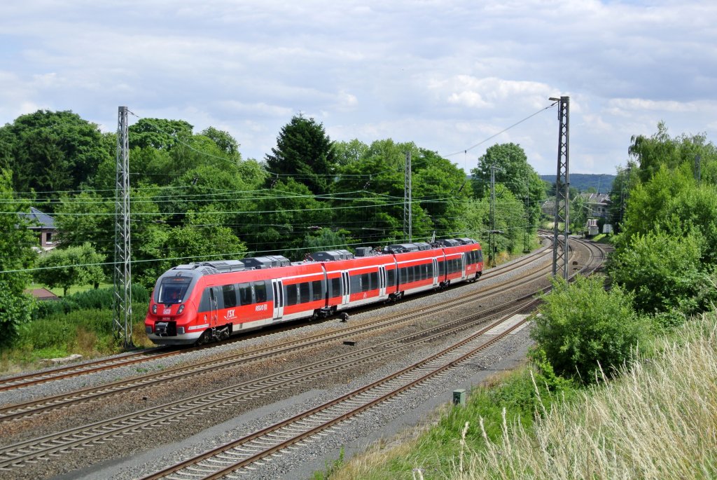 DB Regio RSX 442 256 in Eschweiler op 3-7-2012