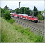 DB 111 117 in Eschweiler op 3-7-2012